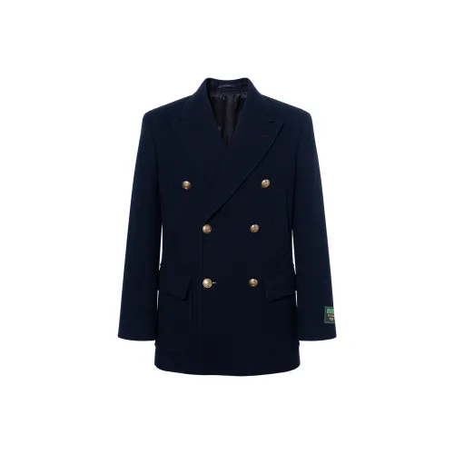 GUCCI FW23 Пальто Мужское Морской Синий