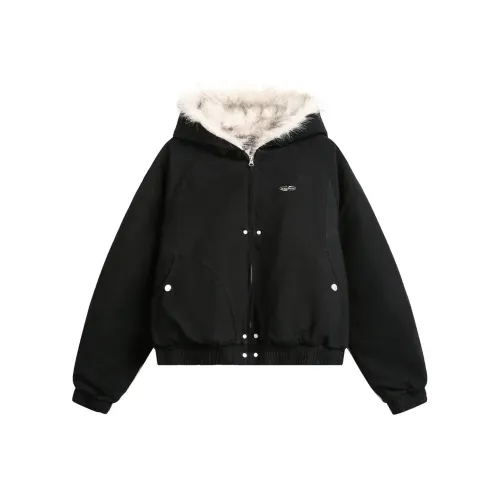 BEAR UNION Черный С подарками Съемный и моющийся Шпилька Унисекс Куртки