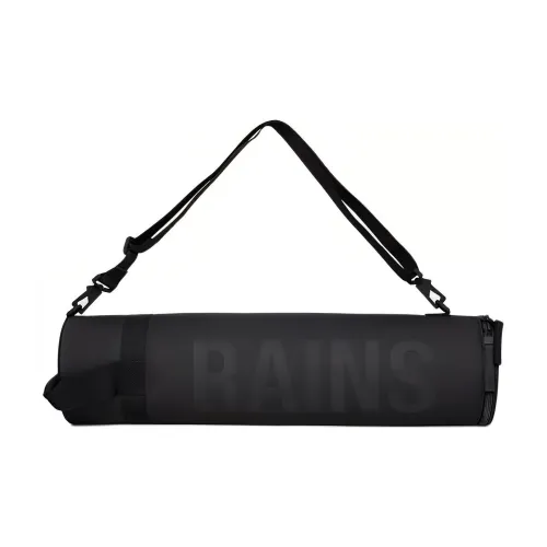 Rains Полиуретан Одно Плечо Сумка Йога Сумка Сумка для Хранения Унисекс Черный