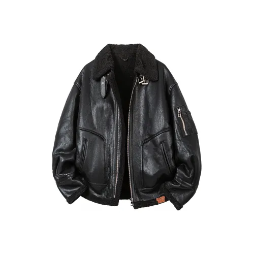 RASHOMONG Кожа Куртка Унисекс