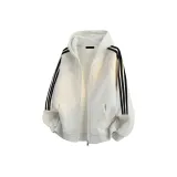 Бело-серый с флисовой подкладкой