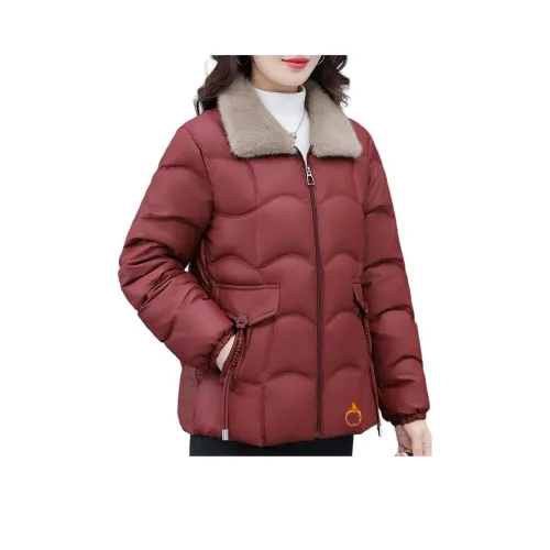 EMINU Шерсть Ожерелье-чокер Пуховая куртка Женская