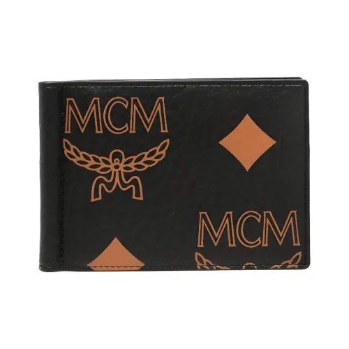 MCM Холст с кожей наппа кошелек мужской черный