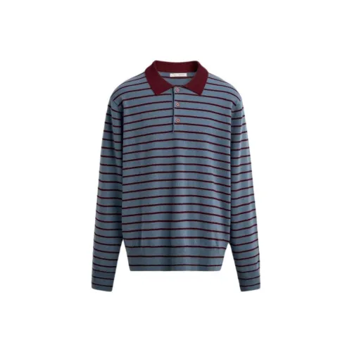 ZARA Collaboration Промытый Синий Мужская Поло