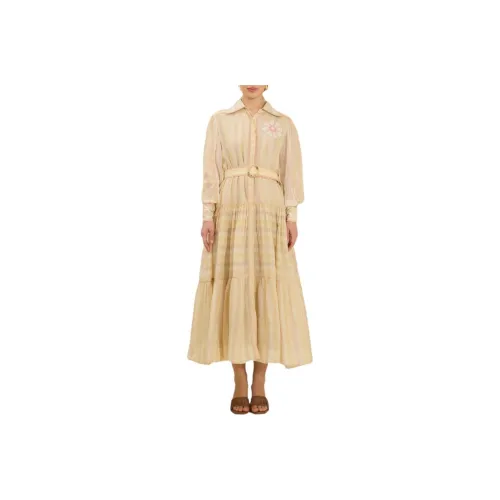 PRONOUNCE Длинное Платье с Длинными Рукавами Женское