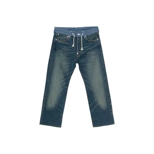 JUNYA WATANABE совместные брюки синие и зеленые джинсы мужские