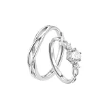 Бесконечное кольцо для пары "Любовь" (Свяжитесь с клиентской службой для индивидуального оформления)