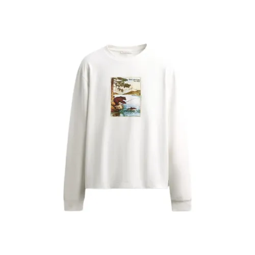 ZARA Collaboration Белая Мужская T-Рубашка