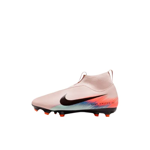 Nike Mercurial Superfly 10 Дышащий MID Топ Детская футбольная обувь Темно-розовая Унисекс