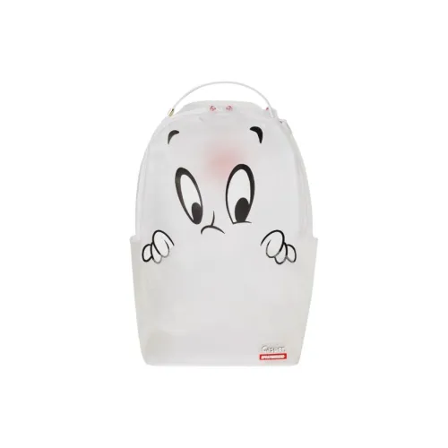 SPRAYGROUND Casper Коллаборация TPU Ткань Рюкзак Унисекс Белый