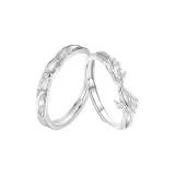 Романтический Цветочный Ветка Пара Кольцо (Свяжитесь с клиентской службой для индивидуальной настройки)