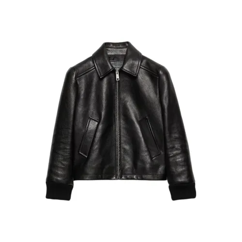 PRADA Кожа Куртка Пальто Женские