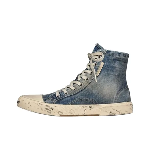 Balenciaga Paris Стильные Скейтбординги Мужской Джинсовый Синий Потертый