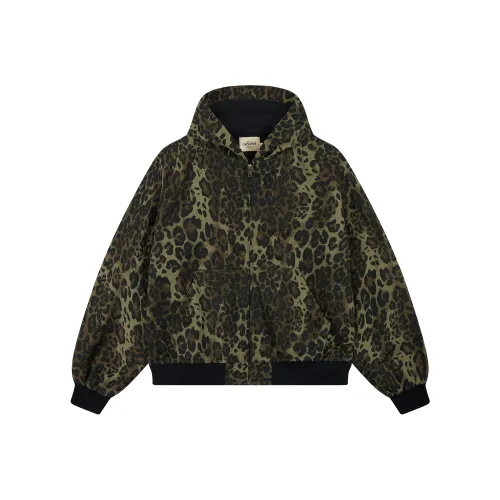 SOFRSH Леопардовый принт Пальто Унисекс Джинсовые куртки