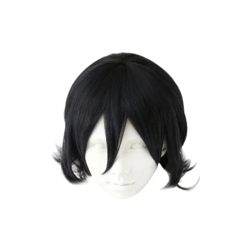 Bandai Темно-синий Парик 39 см Короткие Кудрявые Волосы