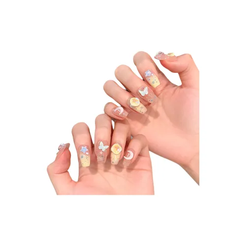 MONLEYTA 1065 Mischievous and Playful Короткий LADDER Многоцветный Градиентный Однотонный