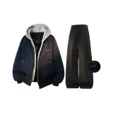 Темно-синий, синий + черный [с флисовой подкладкой]