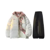 Хаки пальто + черные штаны