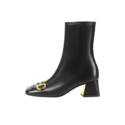 GUCCI Bootie с пряжкой Horsebit женские черные