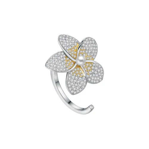 BABYBEI Shell Pearl Rings Women's