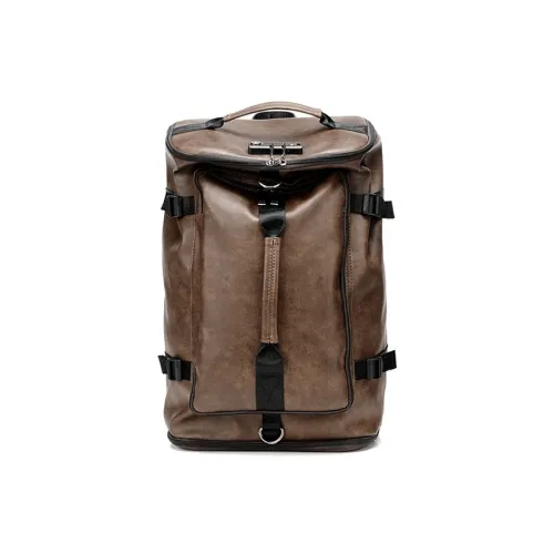 KONADCT Рюкзак из синтетической кожи стандартный мужской хаки