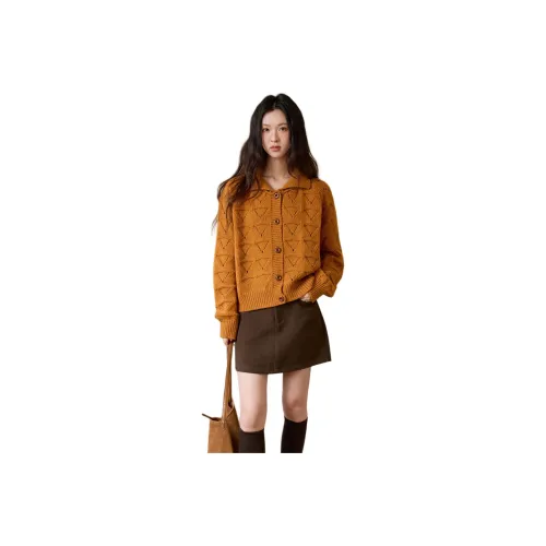 MISHOW Винтаж Апельсин Женский Трикотаж