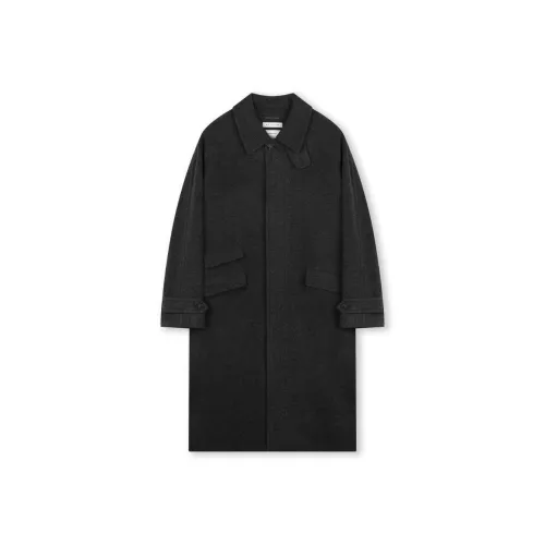 BESLOW OVERSIZED Текстурированный Кашемир BALMACAAN Пальто MELANGE Пальто Мужской