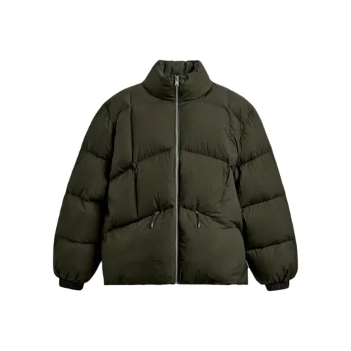 ZARA Collaboration ORIGINS Средний зеленый Мужской Пуховик