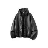 Черный (с флисовой подкладкой и утепленный)