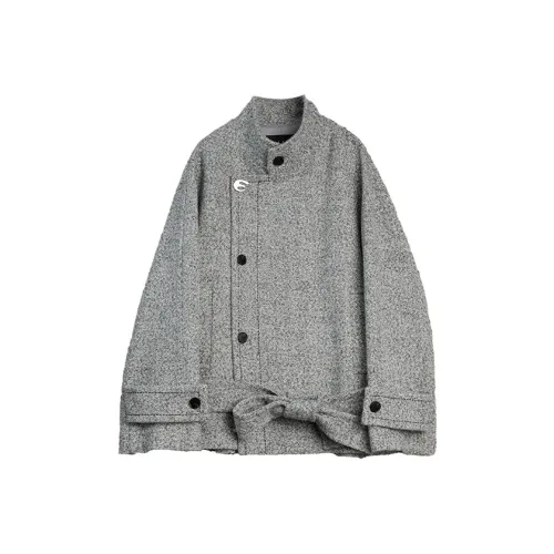 ELLE Средне-серый Женское Пальто