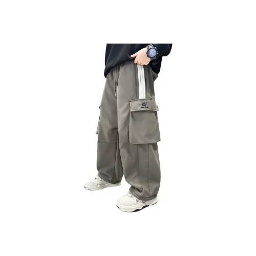 Mu Tong Teenager С флисовой подкладкой Рабочий стиль Брюки Зимний стиль Утолщенные One Piece Флисовые штаны Подростки