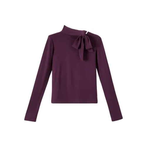 WANBAI Фиолетовые Женские T-рубашки