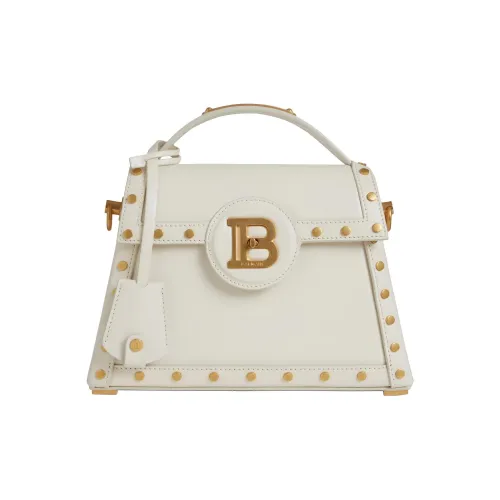 BALMAIN B Buzz Кожа Одно плечо Сумка Женская Белая
