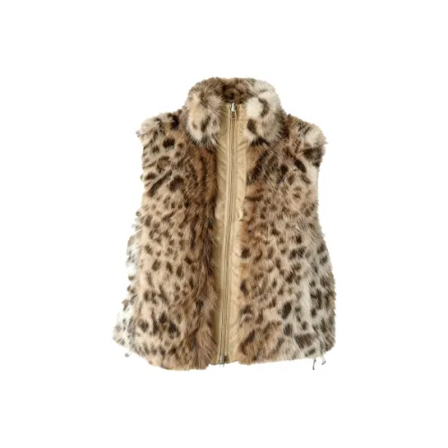 Aghr Жилеты с леопардовым принтом для женщин