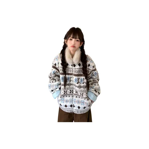 KKX Белый Женские Бархатные Куртки