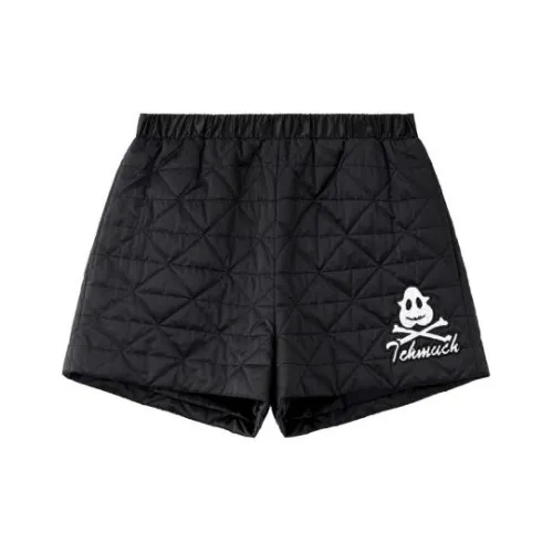 TCH Черные с серебряным логотипом женские повседневные шорты