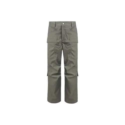 YUANQ Серый Зеленый Унисекс Карго Брюки