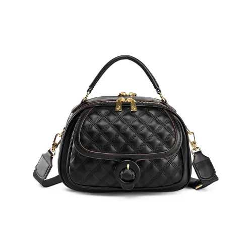 MISS GAIL Синтетическая кожа Сумка Стандартная Женская Напряжение Зеленый Черный