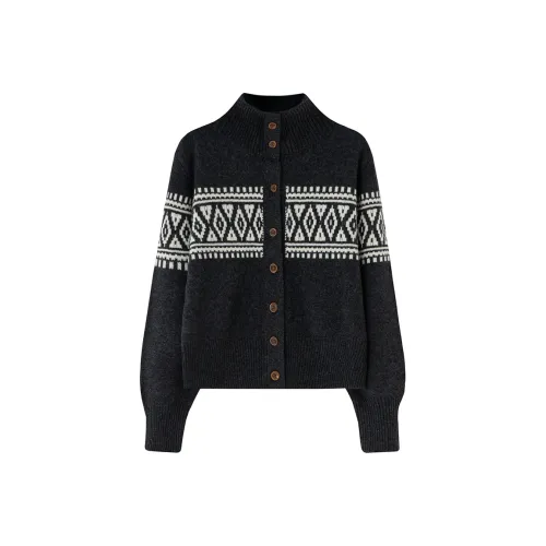 SOON FLOWER Темно-серый Женский Свитер