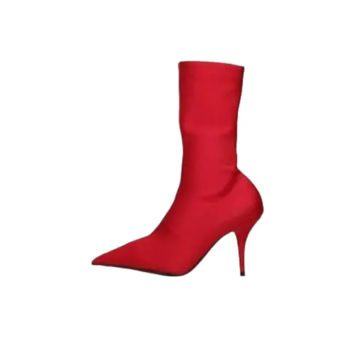 Balenciaga Ботильоны с ножом 8 см женские красные