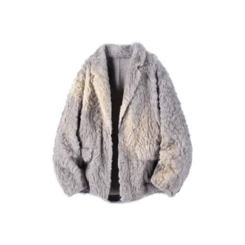 MARK WAFFLE Бархат Feel Пальто Унисекс