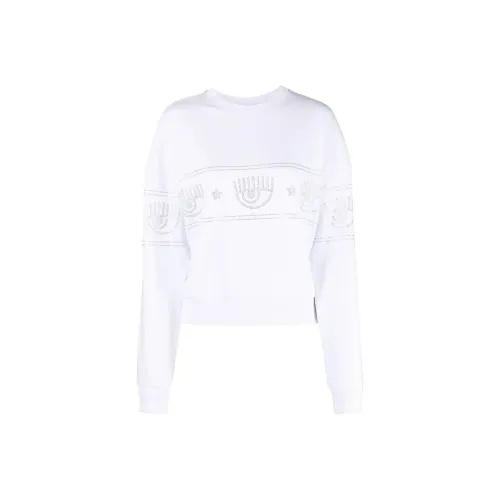 CHIARA FERRAGNI Толстовка Женская Белая