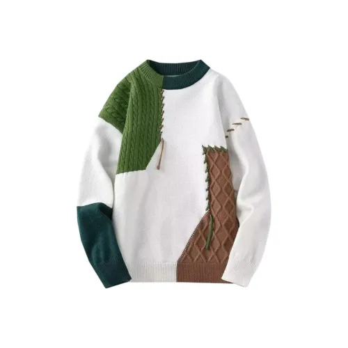 PLQV Зеленый Мужской Трикотаж