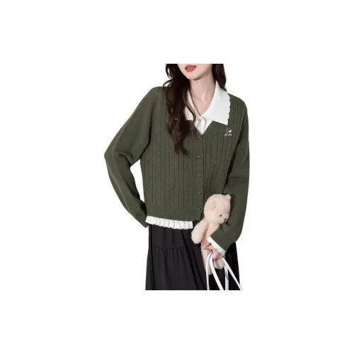 Tonlion Морской зеленый Женский Трикотаж