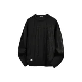 [Двусторонний Жаккард] Черный (M45 Ink Серый Смайлик Нижнее Правое B Логотип)