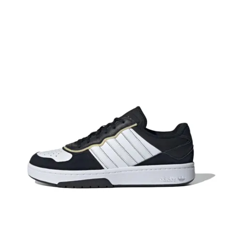 Adidas Originals Courtic Slip Resistant Abrasion Resistant Низкие Кроссовки для скейтбординга Унисекс Черный Белый