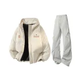 Экрю + Светло-серые штаны