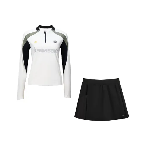 Kawasaki Small Waist Series Бадминтон Джерси Унисекс 2 упаковки Белый Синий Фиолетовый