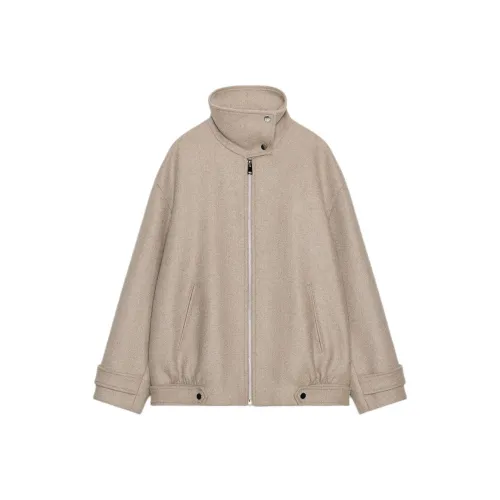 ZARA Collaboration Светлый Пуховик Женские Куртки