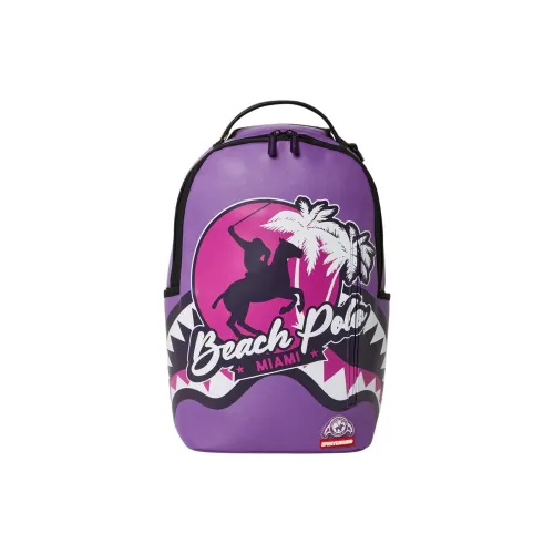 SPRAYGROUND Miami Beach Polo Balls Collaboration Vegan Leather Backpack Unisex Multicolor
